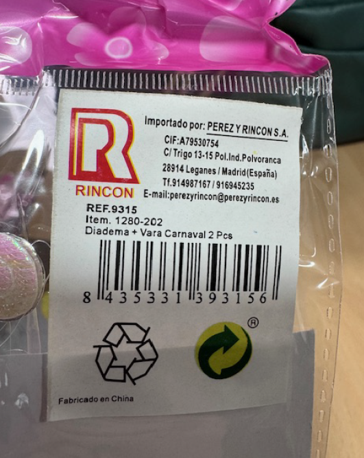 SET DE VARITA Y DIADEMA CON CORONA, PIEDRAS BRILLANTES Y ESPUMILLN