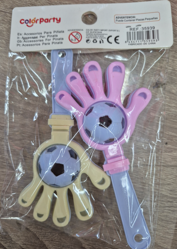 ACCESORIOS PARA PIATA, 2UDS, CON FORMA DE MANO Y BALN